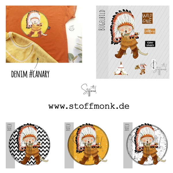 Bügelbild - "Indianer SET"